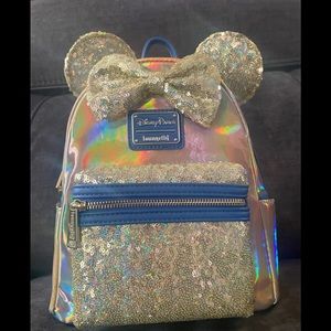 Disney Parks Earidescent / Iridescent Gold 50th Anniversary Loungefly